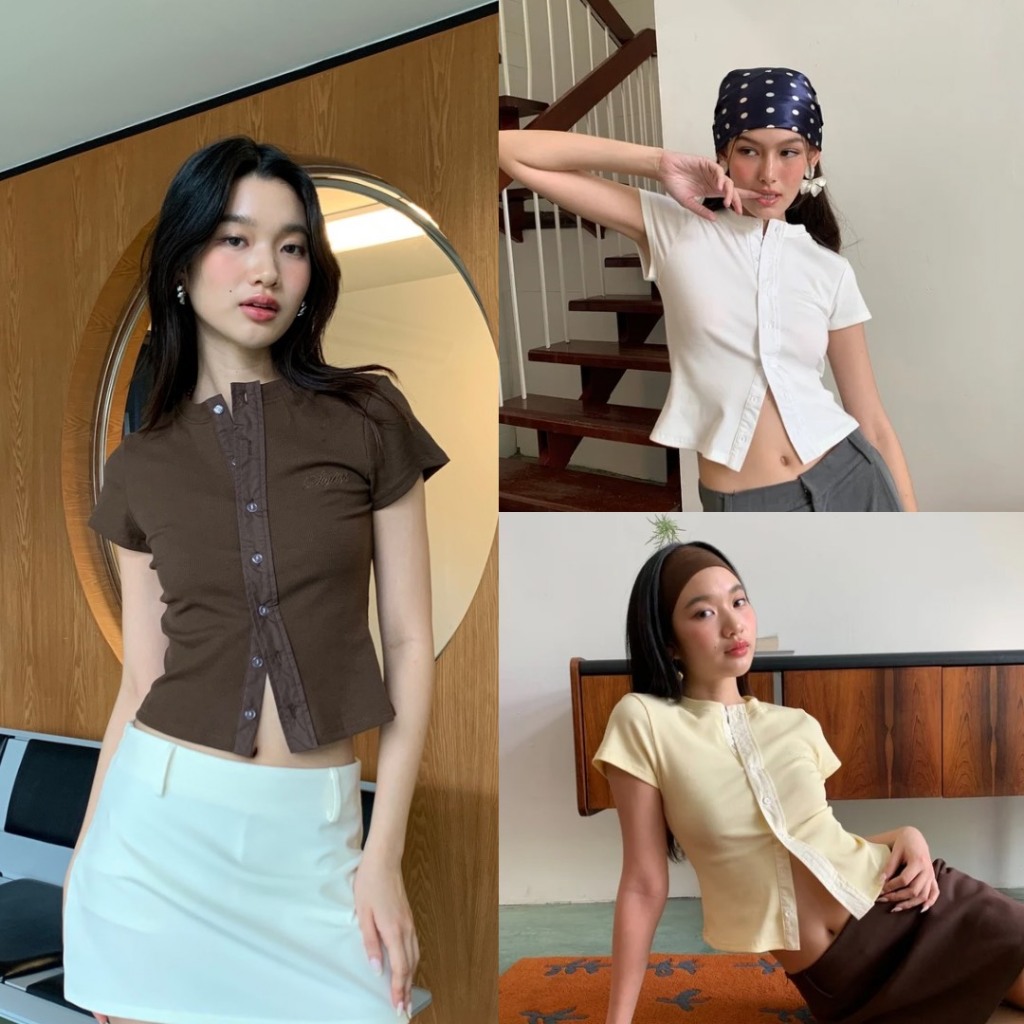 STYLIST | Otter Ribbed Top by Stylist ลิงก์1