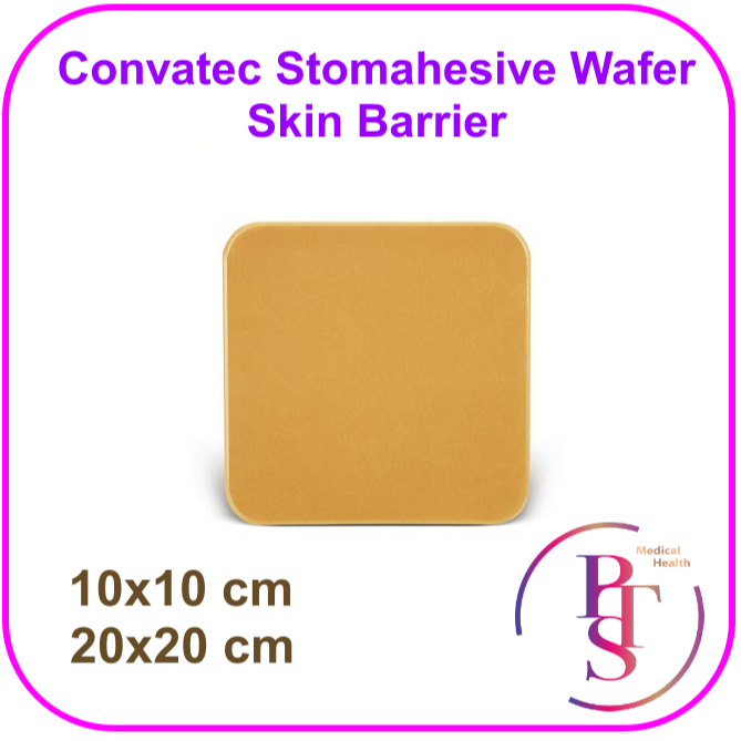 Convatec Stomahesive Wafer Skin Barrier 10x10cm (21712) แผ่นฐานป้องกันผิวหนัง (1 แผ่น)