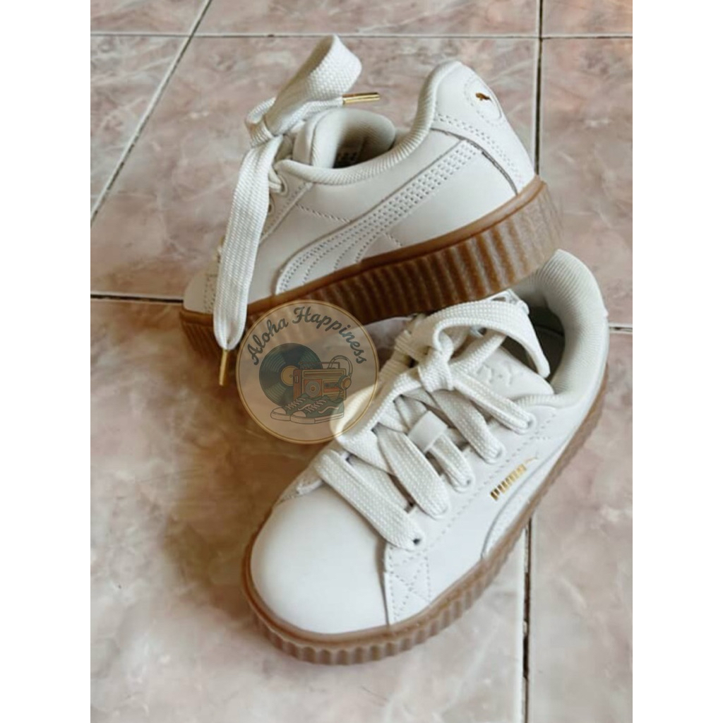 รองเท้าเด็ก PUMA  FENTY x PUMA Creeper  Phatty Earth Tone Sneakers Kids UK12 US13C CM18.5