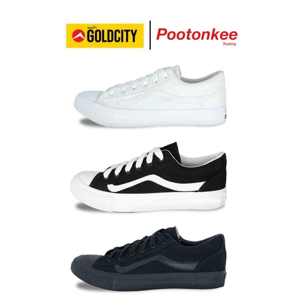 Gold City รุ่น NO502 โกลด์ซิตี้ Gold WAVE รองเท้าผ้าใบแฟชั่น Size 37-45