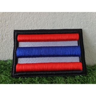 อาร์มปักธงชาติไทย ปักแบบนูน3 มิติ ขนาด5*7.5 cm. พร้อมส่ง