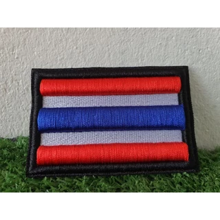 อาร์มปักธงชาติไทย ปักแบบนูน3 มิติ ขนาด5*7.5 cm. พร้อมส่ง