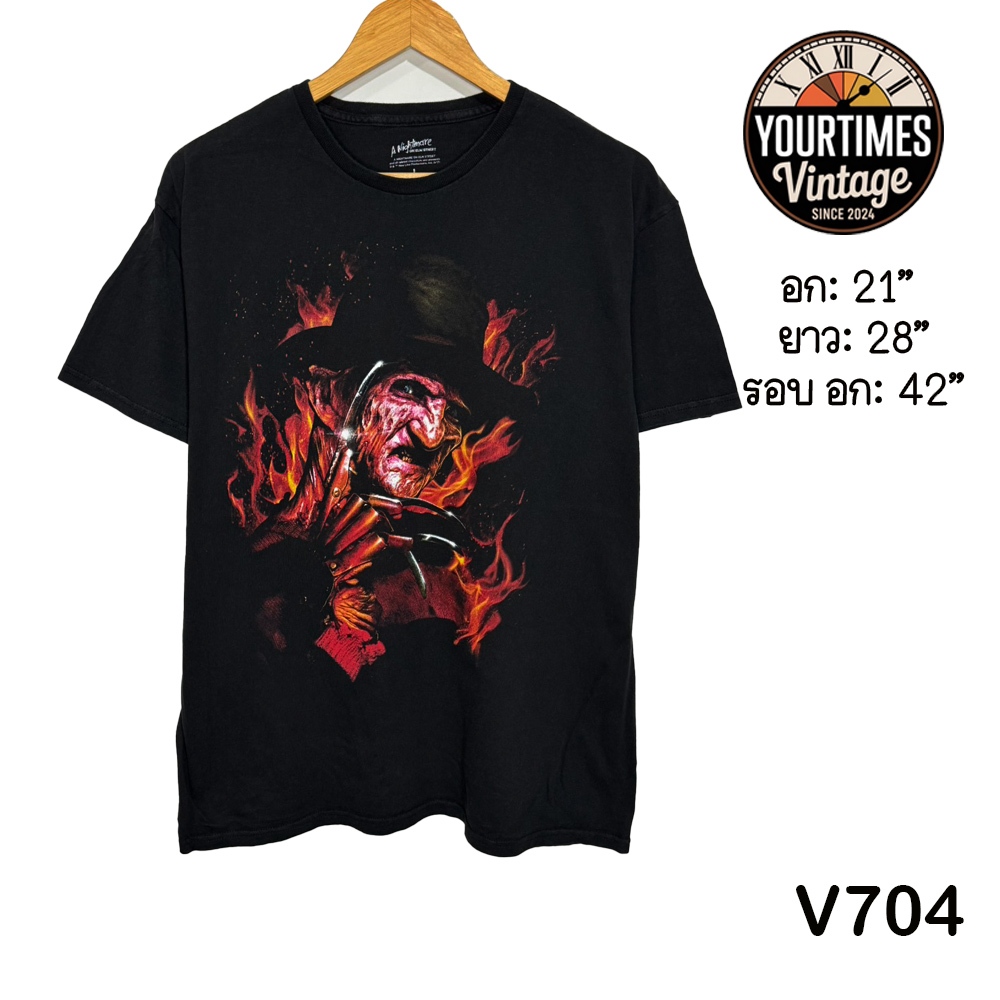 เสื้อยืดมือสอง เสื้อยืดคัดเกรด ลาย Freddy Krueger