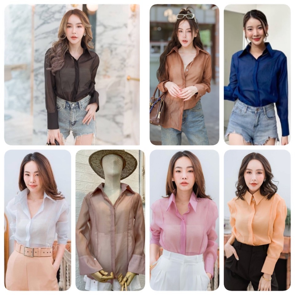 APHI Nira เสื้อเชิ้ตนิรา แขนยาว ใส่สบาย มี 7 สี