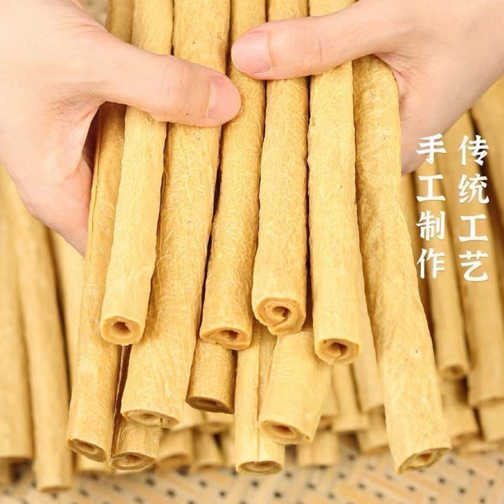เต้าหู้หลอด ฟองเต้าหู้ดูดซูป (เจ) ขนาด 500กรัม ฟองเต้าหู้แห้ง หมาล่า ชาบู