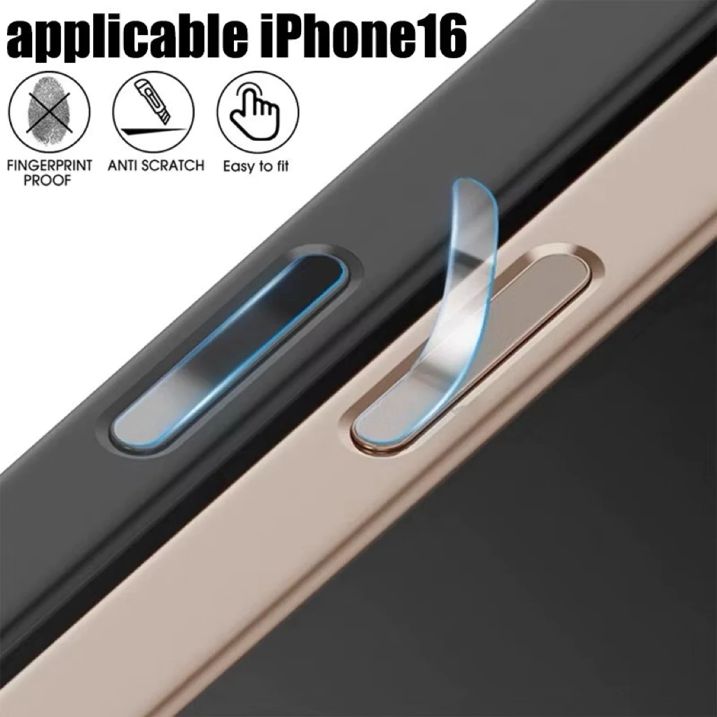 ฟิล์ม ปุ่มกล้องสติกเกอร์-ใช้งานร่วมกับสำหรับ iPhone 16 - ฟิล์มป้องกันปุ่ม-สําหรับ 16Pro Max 16Plus - HD Clear Anti-scr