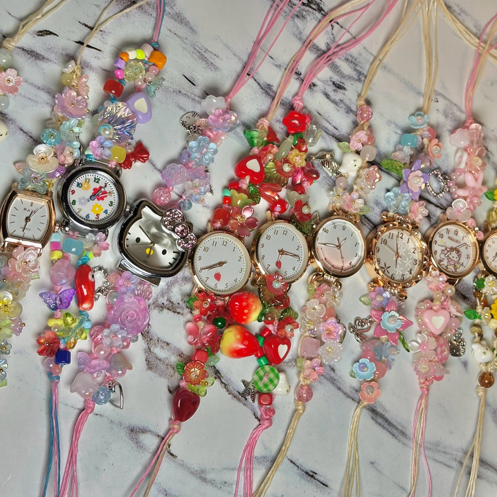 ꒰ นาฬิกาเชือกเทียน ꒱ 🌸✨ เติมของเรื่อยๆ มาเลือกดูก่อนได้ค่า🫶🏻 มีจัด GIFT SET BOX เพื่อเป็นของขวัญ🎁💝