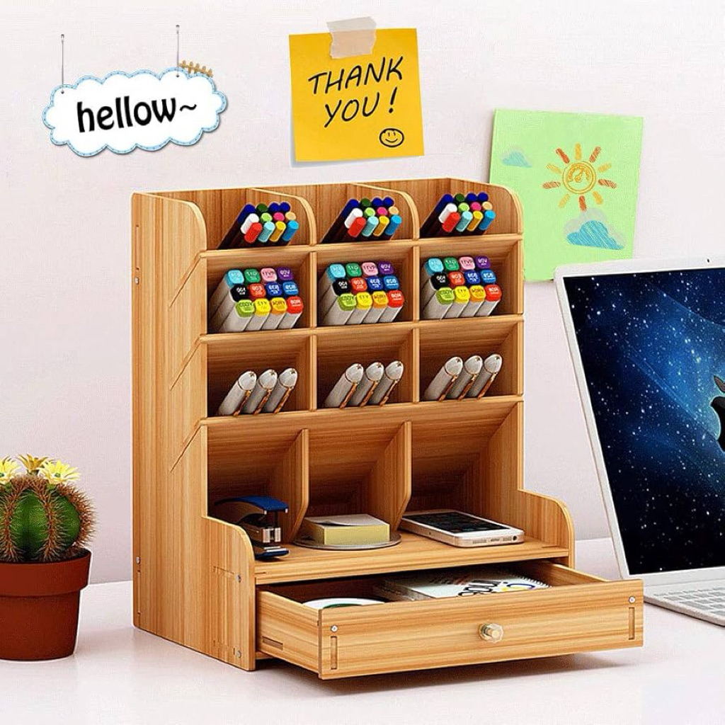 ชั้นไม้ใส่ปากกา finext