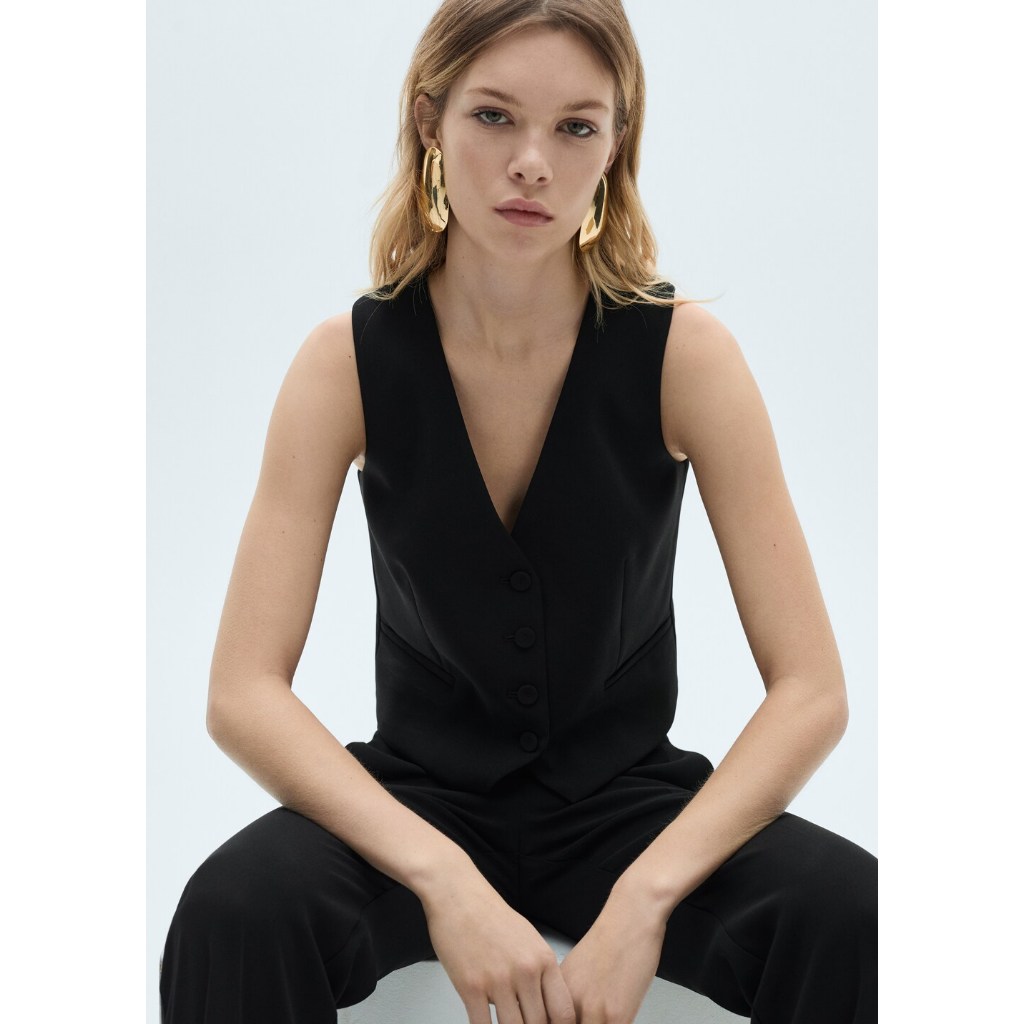 [MANGO] WAISTCOAT IGUANA  / เสื้อเวส รุ่น WAISTCOAT IGUANA Ref: 87091518