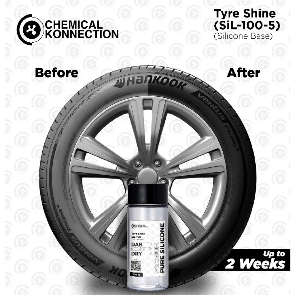 CHEMICALK Silicone Wax – Rim & Tyre Shineแว๊กซ์เคลือบเงายางรถยนต์และจักรยานยนต์ สูตรยาวนาน 2 สัปดาห์