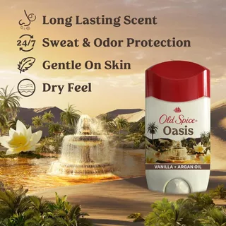 *ของแท้นำเข้าจากUSA* Old Spice โรลออน กลิ่น Oasis กลิ่นวานิลลาผสมกล้วยไม้และดอกไม้ หวานละมุนสไตล์สาวหวาน