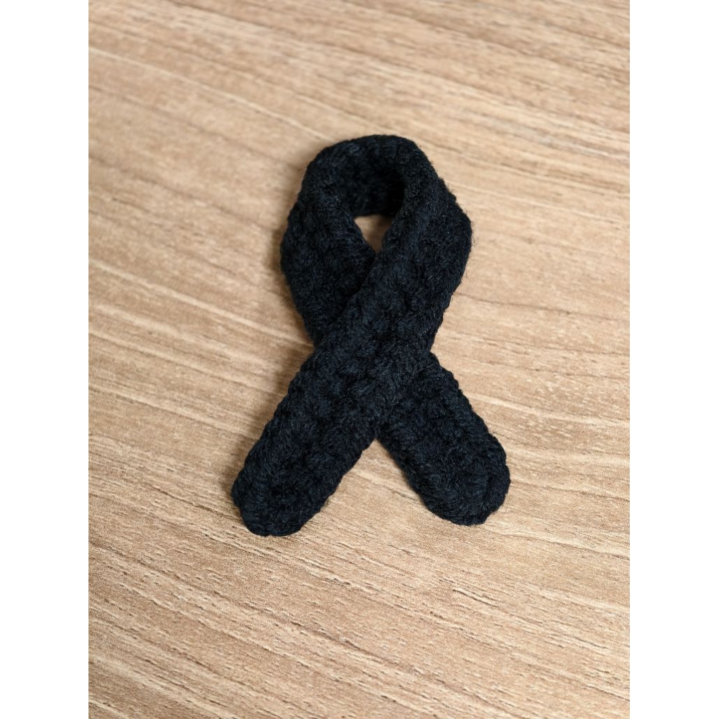 โบว์ไว้อาลัย เข็มกลัดไว้อาลัย ริบบิ้นไหมพรม โบว์ดำ