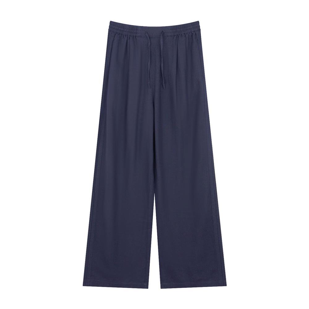 GIORDANO กางเกงผ้าลินินผู้หญิง Women's Linen Viscose Pants 05415025