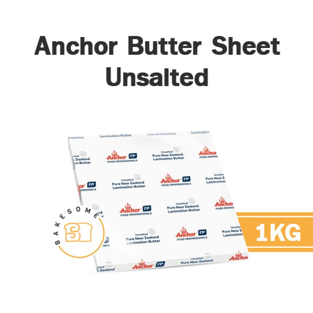 ***ส่งด่วน*** Anchor Unsalted Butter Sheet แองเคอร์ เนยแผ่น ชนิดจืด 1KG