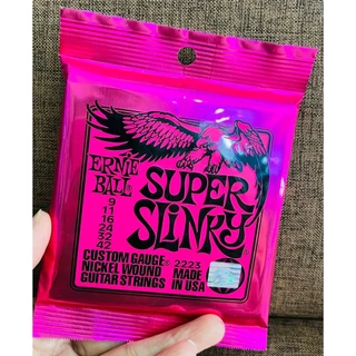 Ernie Ball (NEW) สายกีตาร์ โปร่ง เบอร์ 010 สายกีต้าร์ไฟฟ้า เบอร์ 009 -เบอร์ 010 ครบชุด 6เส้น