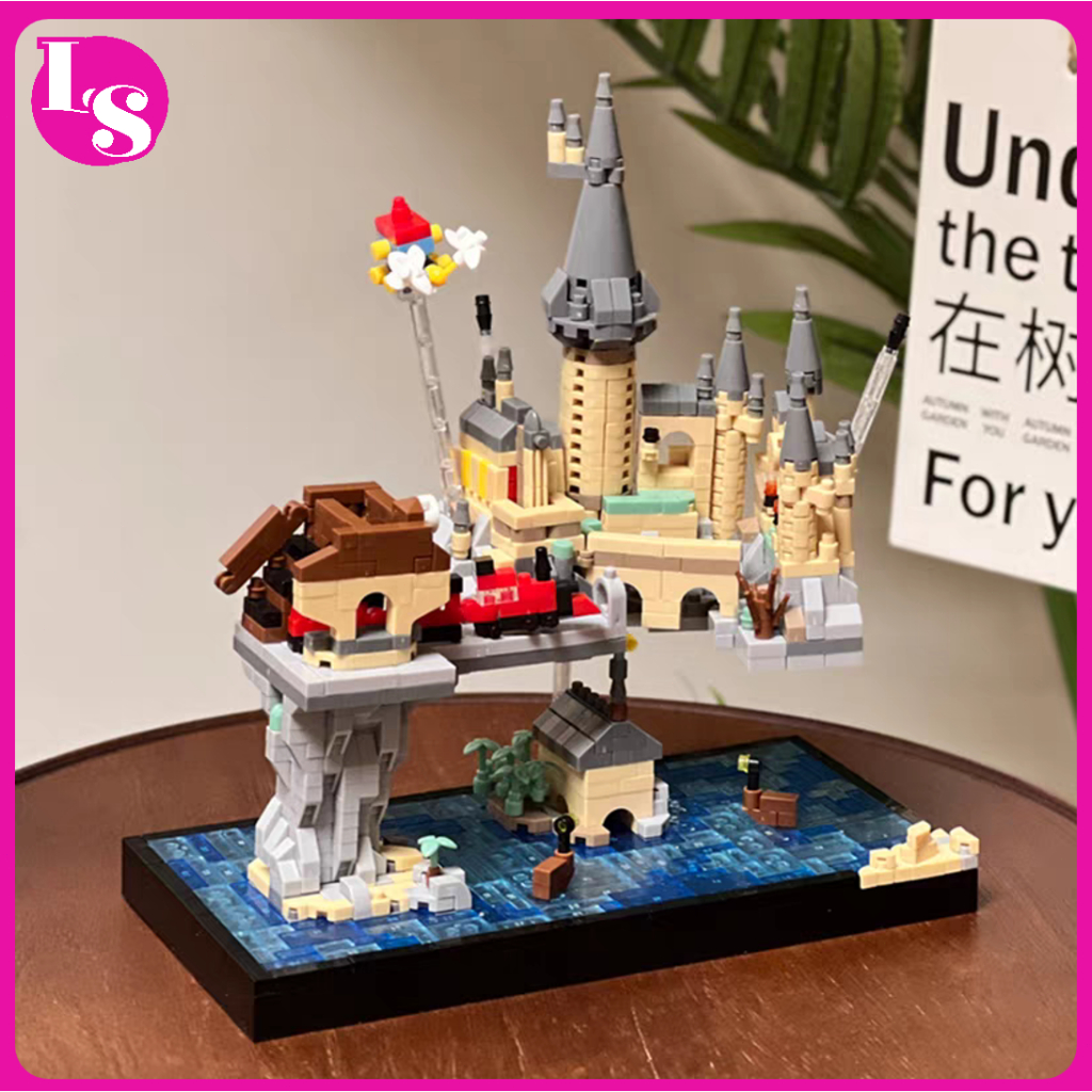 🏰ชุดตัวต่อซีรีส์ปราสาท 2 แบบ ปราสาทคฤหาสน์กุหลาบ ปราสาทเวทมนตร์ DIY 3d ตัวต่อ ของเล่นเด็ก ของขวัญ <LS>
