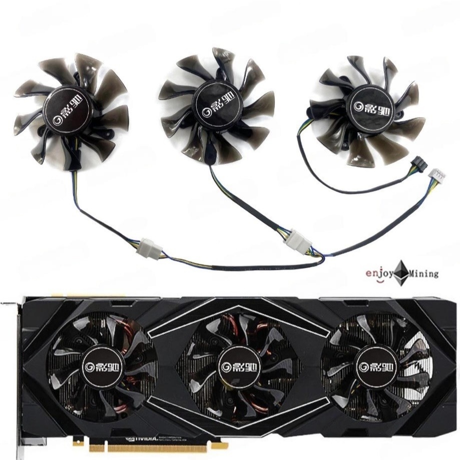 พัดลมการ์ดจอ Galax RTX 2070 2080 2080ti Edition General Graphics Card Cooling Fan