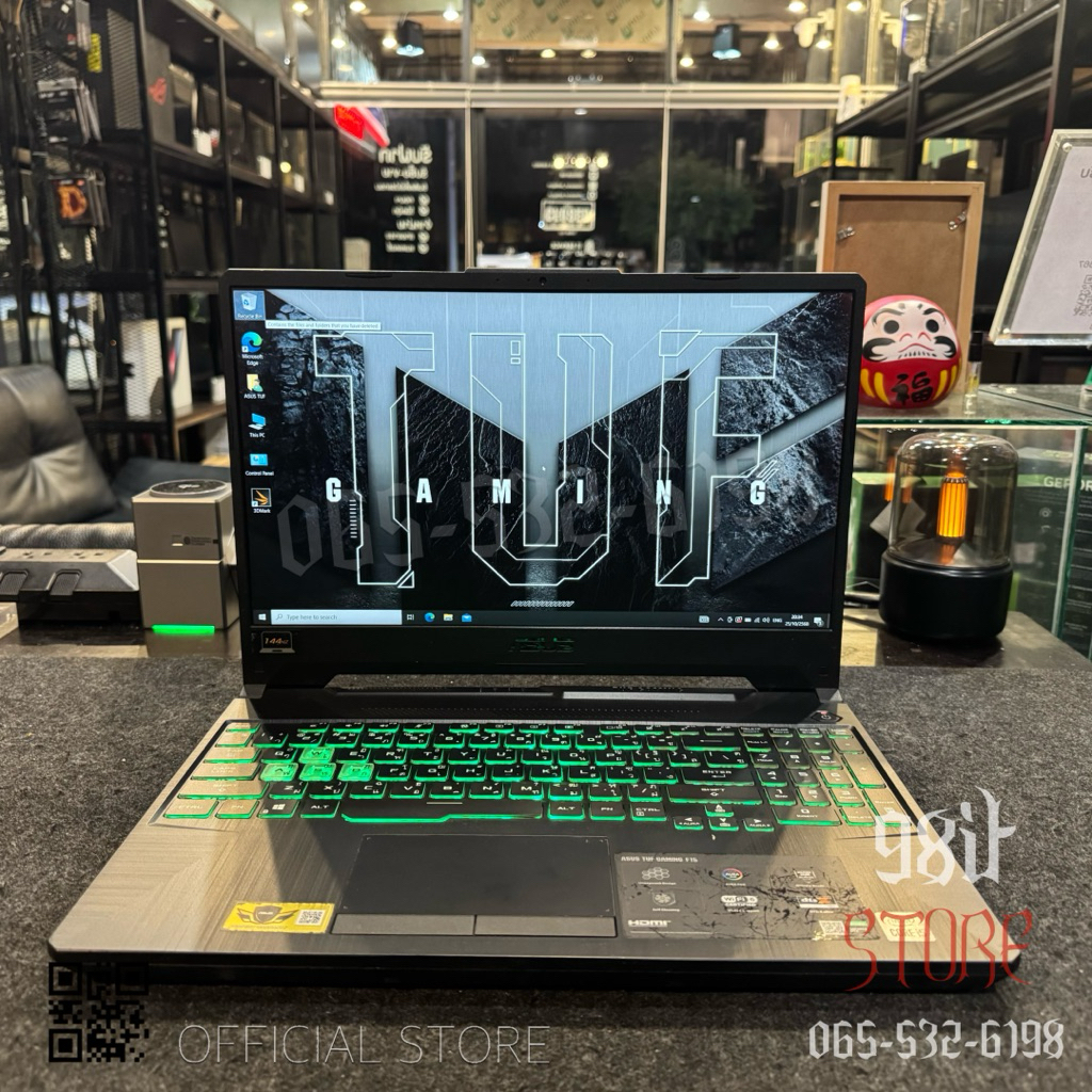 💻 NOTEBOOK (โน้ตบุ๊ค) ASUS TUF GAMING F15 FX506LH-HN002T (FORTRESS GREY) i5-10300H GTX 1650 RAM 16 G