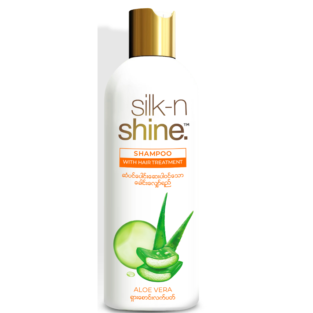 Silk-N Shine Smooth & Silky Shampoo with Hair Treatment Aloe Vera (Hair Cleaning Product)