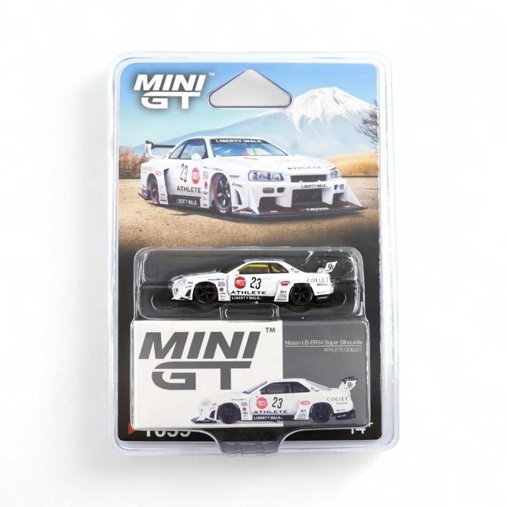MINI GT No.1059 Nissan LB-ER34 Super Silhouette ATHLETE/COLLET/Blister packaging MGT01059-BL