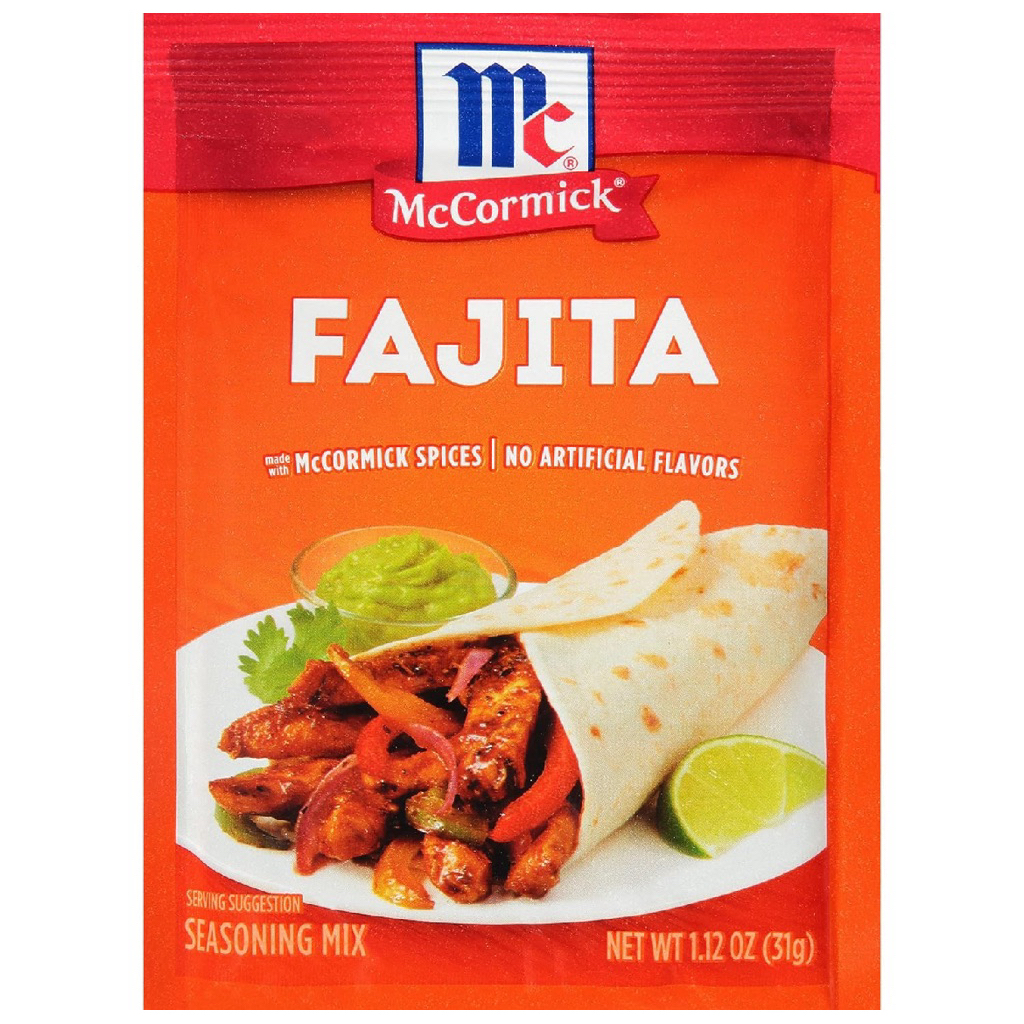 Mccormick Fajitas Seasoning Mix/Chicken Taco/Chessy Taco/Guacamole