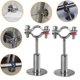 แคล้มป์รัดท่อ สแตนเลส stainless steel bracket clamp ปรับได้ 30-50 มม. อุปกรณ์คลิปหนีบท่อน้ํา สเตนเลส 304 เข็มขัดรัดท่อ