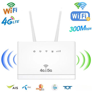 เราเตอร์ใส่ซิม 4G/5G เราเตอร์ 4g router Wi-Fi 300Mbps