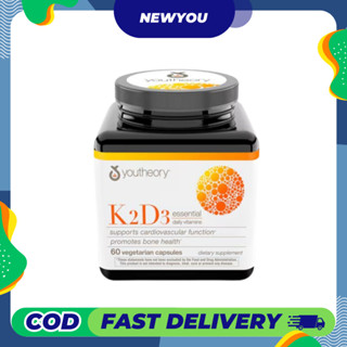 Youtheory, K2D3 Essential Daily Vitamins, 60 Vegetarian Caps…