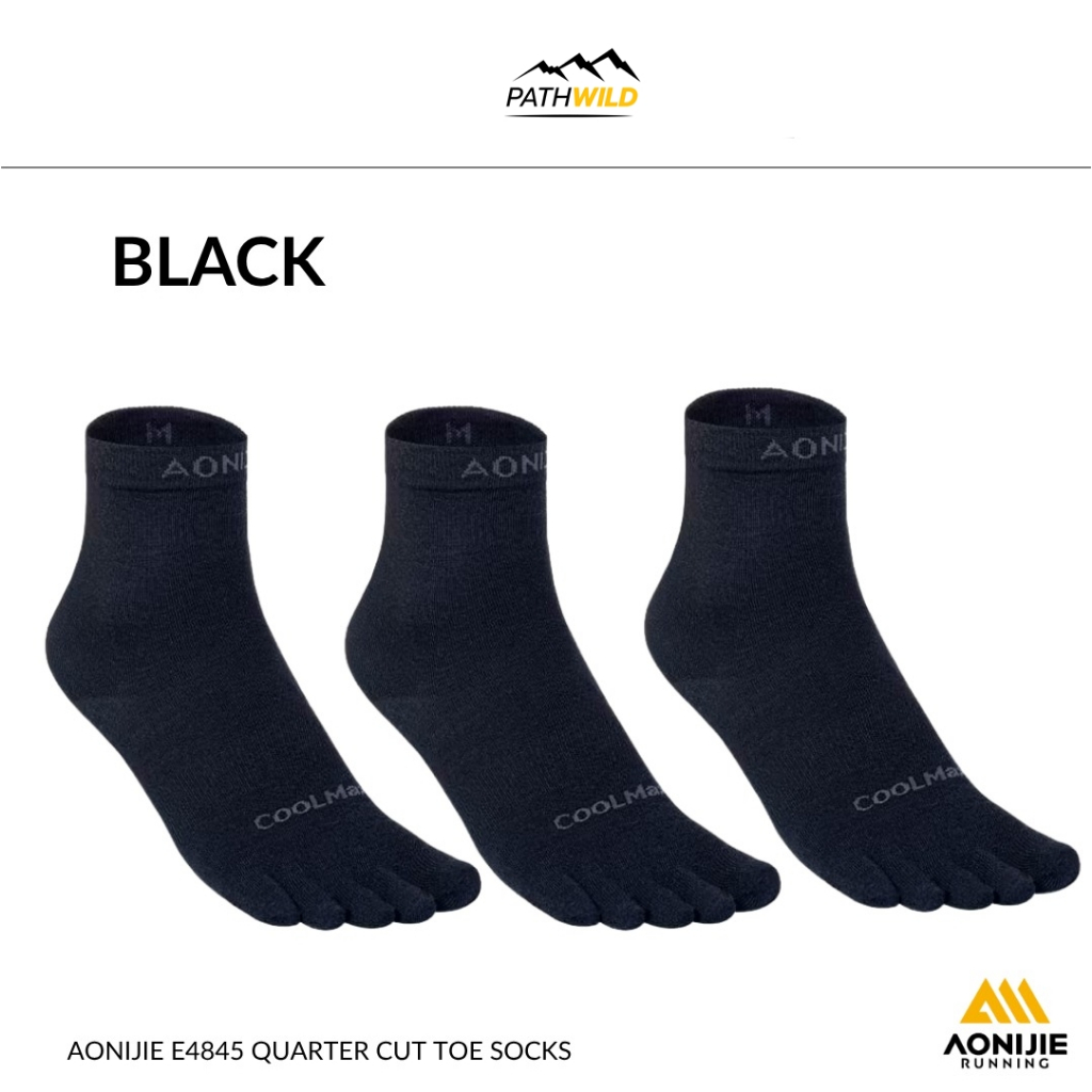 AONIJIE E4845 five finger socks 3pairs/set ถุงเท้าแยกนิ้ว ลดการเสียดสี ช่วยระบายอากาศ สำหรับวิ่งเทรล เดินป่า ปีนเขา