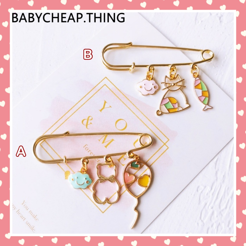 ☆เข็มกลัดคนท้อง - สำหรับคุณแม่ ลายน้องแมวน่ารัก (JK203)