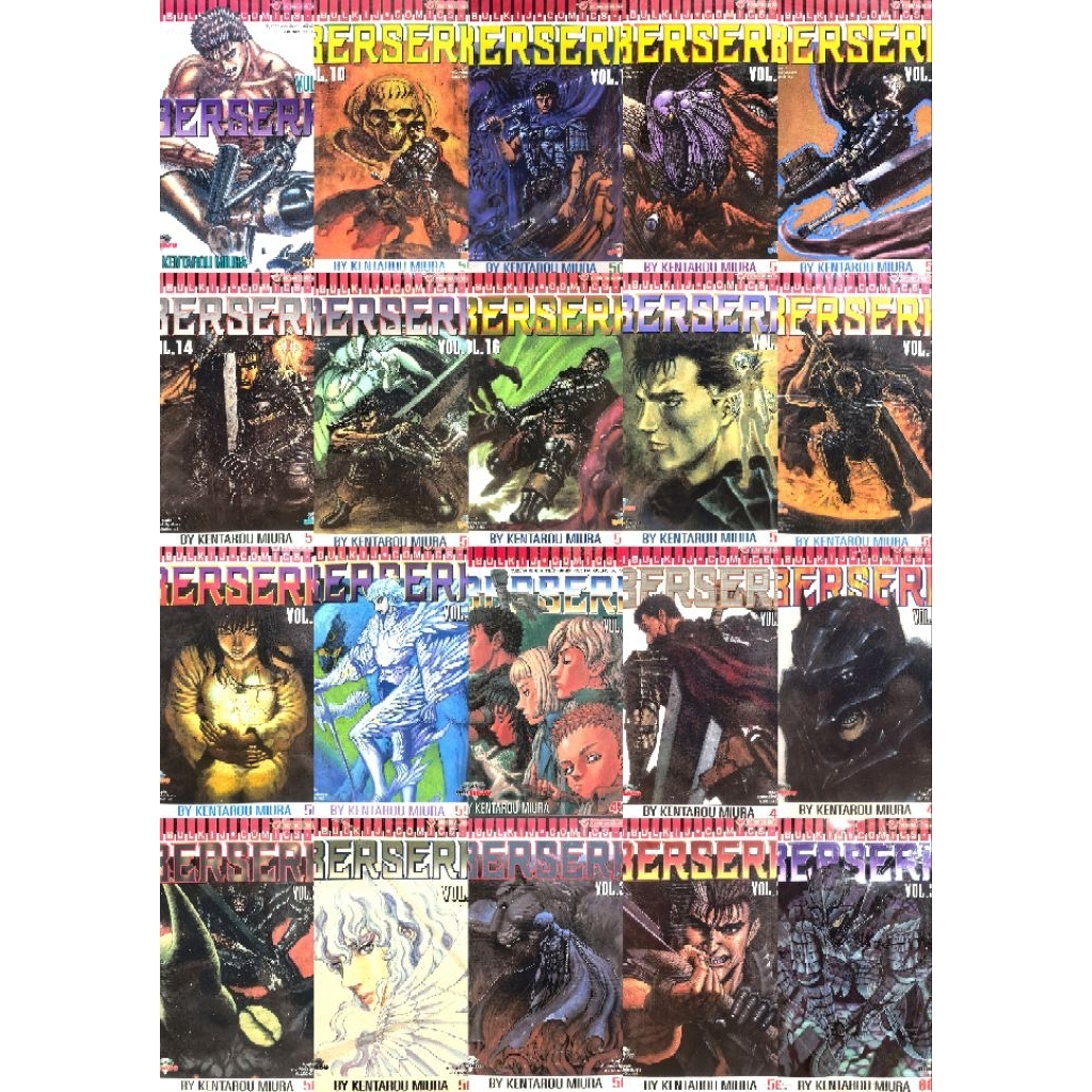 BERSERK​ เล่ม​ 2,10,11,12,13,14,15,16,17,19,20,21,24,29,31,32,33,34,36,37(แยกเล่ม)​ หนังสือ​ใหม่​มือหนึ่ง