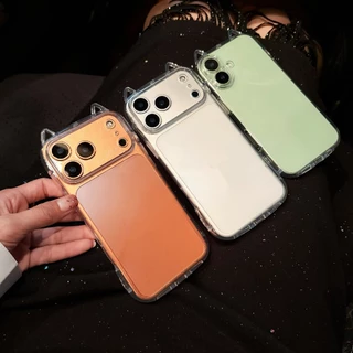 case 17promax เคสใสหูเเมว เคสนิ่ม สำหรับ ไอโฟน 17 pro max 17pro 17promax 17air for iphone17/pro/max