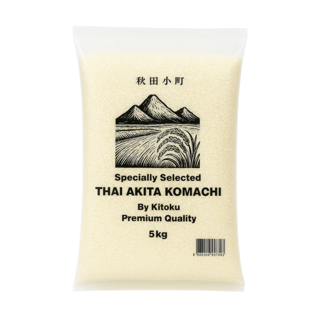 Kitoku ข้าวญี่ปุ่นอาคิตะโคมาจิ คัดเกรด จากเชียงราย 5 กก. Specially Selected Thai Akita Komachi By Japanese Standard