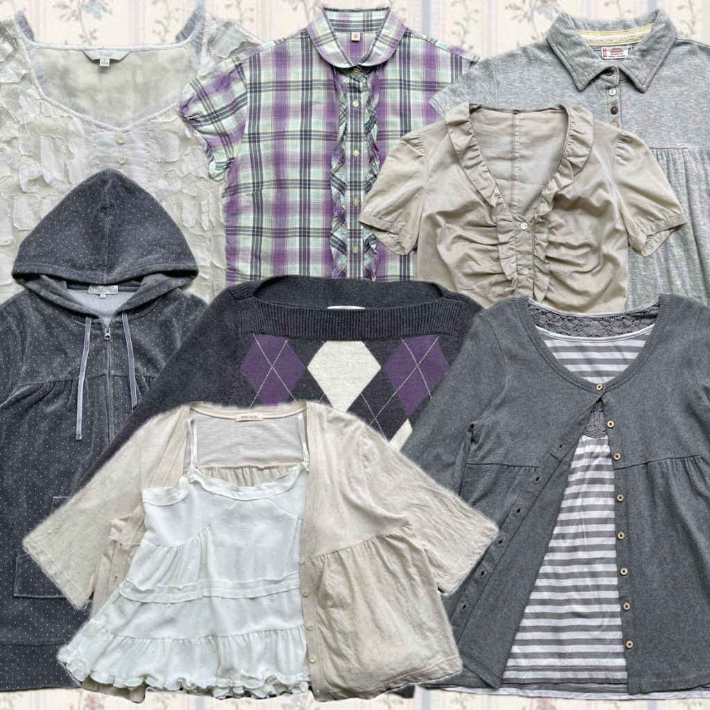 ୧ ‧₊˚ 🍓 ⋅ ☆ เสื้อผ้าญี่ปุ่นมือสอง sawako ซาวาโกะ เเฟรี่ japan shoujo coquette dark coquette วินเทจ ☆