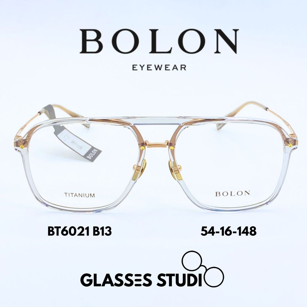 กรอบแว่น BOLON BT6021 (สีเทาใสโรสโกลด์) 54-16-148