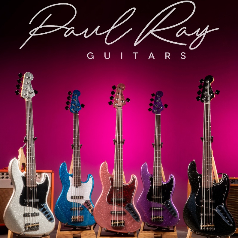 ลด 17%เบสไฟฟ้า Paul Ray Classic Plus J5 Active Roasted Sparkle, Matching Headstock แถมฟรีกระเป๋า