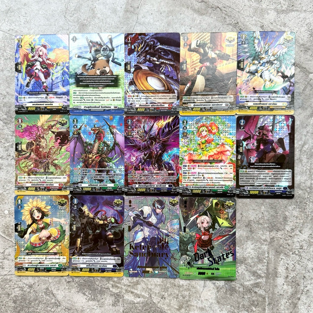 การ์ดแวนการ์ดลิขสิทธิ์แท้ภาษาไทย แยกใบ ฟอย ชุด VGT-D-BT07 เคเทอร์เเซงค์ทัวรี่ / บรันท์เกต / สโตยเคีย