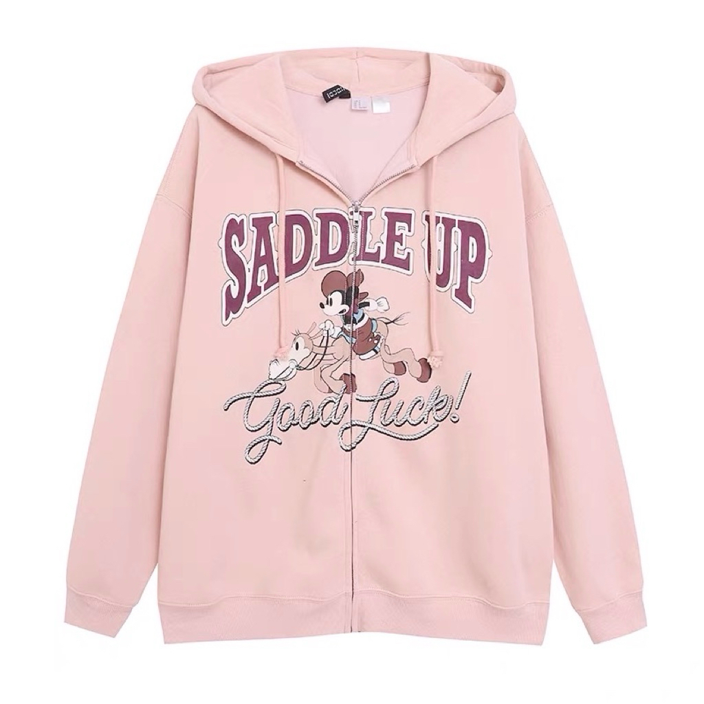 MICKEY MOUSE zip up hoodie 🪴 Mickey Saddle up  🪴แบรนด์ H&M x Disney 🪴 TS675
