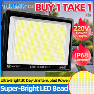 Bluesky ไฟสปอตไลท์ LED หลอดไฟ LED กันน้ำและกันฟ้าผ่า IP68 แหล่งจ่ายไฟฟ้าภายในบ้าน 220V ไฟสปอตไลท์รูปตัว L