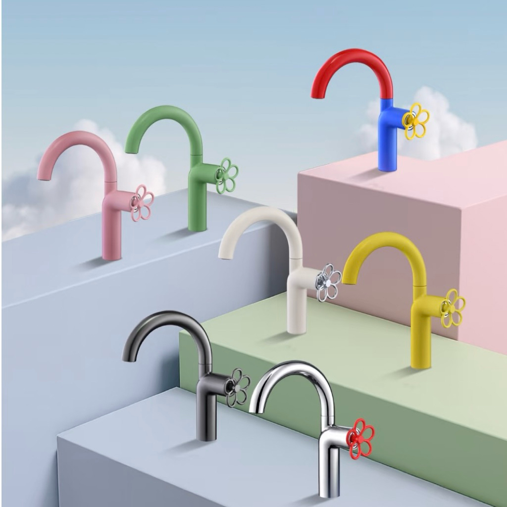 Mr.wall studio – DAISY FLOW FAUCET   ก๊อกน้ำดอกเดซี่ หมุนได้รอบทิศ ใช้งานสะดวก เหมาะกับทุกห้องน้ำ✨ ราคา ถูกที่สุด ดีลบีเคเค แกลเลอรีภาพที่ 6
