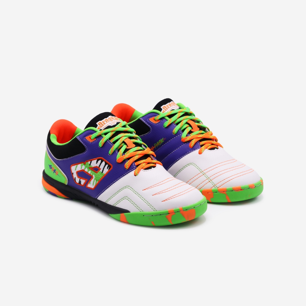Breaker รุ่น Breaker Hallow Pack (BK0919) รองเท้าฟุตซอลเบรกเกอร์ สีWhite Purple ไซซ์ 38-44
