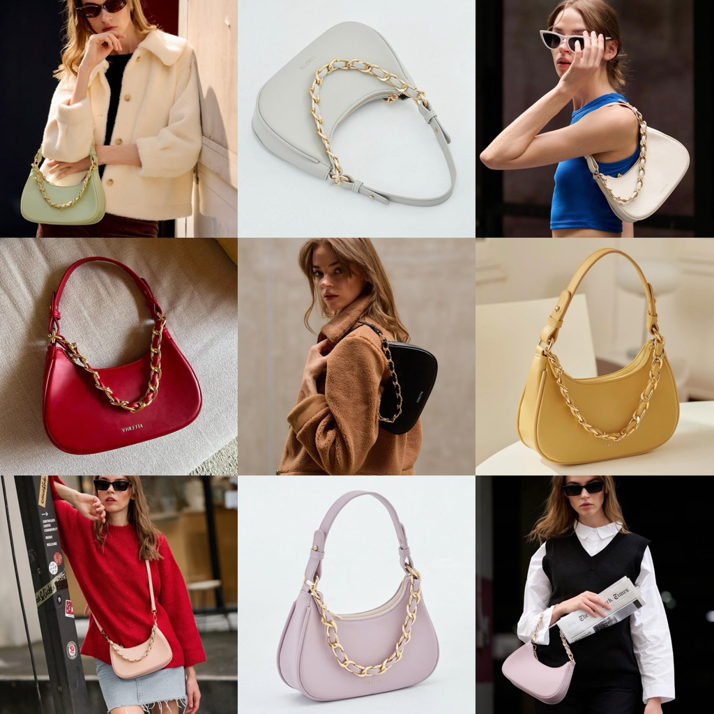 VIOLETTA กระเป๋าสะพายไหล่ กระเป๋าสะพายข้าง รุ่น LUNA V.3 (DEFECT SALE)