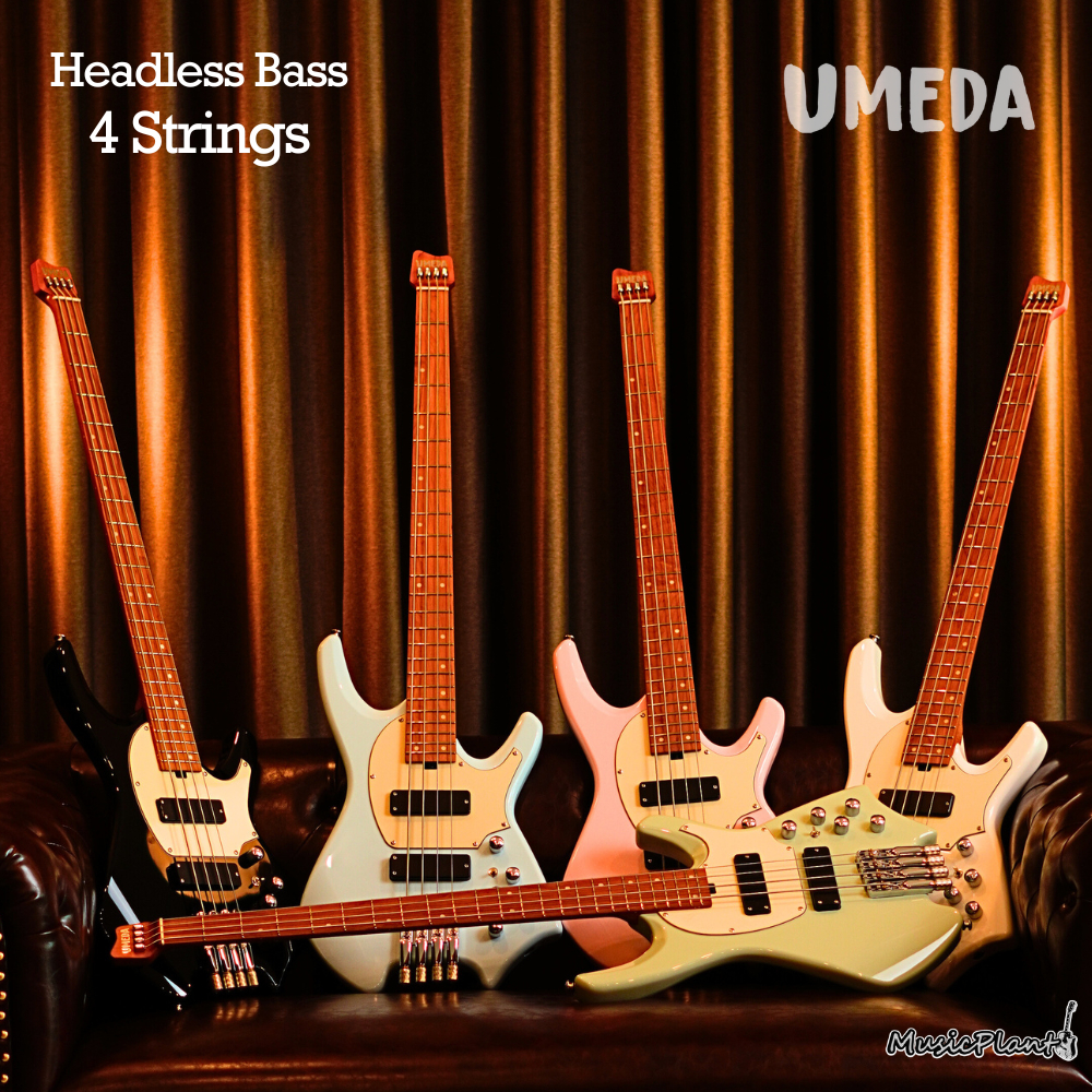 เบสหัวตัด Umeda - Active Headless Bass 4 Strings