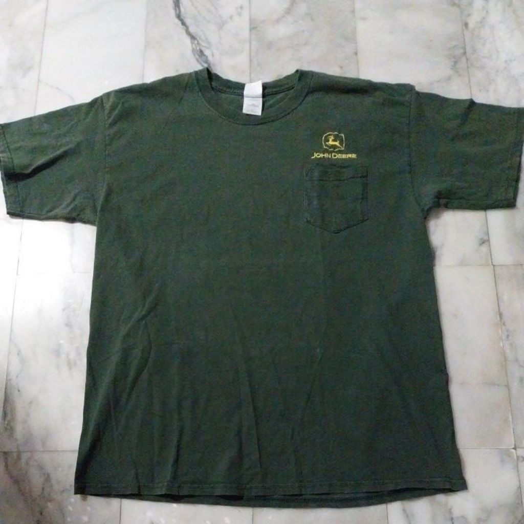 เสื้อยืดแขนสั้น แนวสตรีทฮันเตอร์ JOHN DEERE แท้ มือสอง สภาพดี ของพร้อมส่งครับ