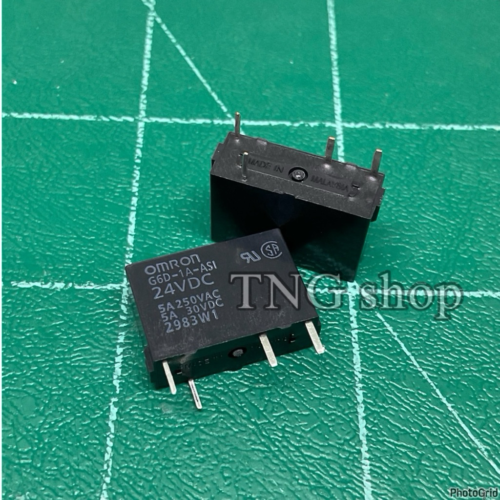 รีเลย์ G6D-1A-ASI Omron 5VDC  12VDC  24VDC  ของแท้!! พร้อมจัดส่งที่ไทย