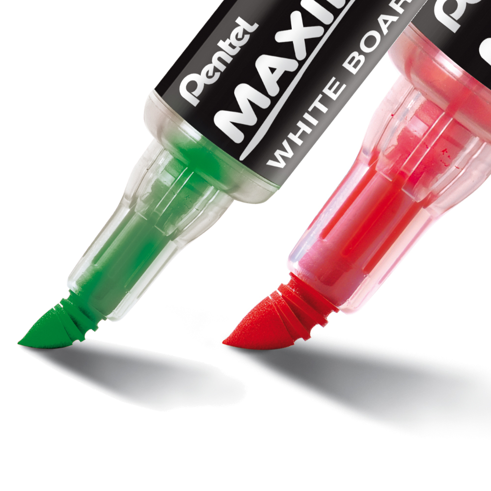 Pentel قلم سبورة بيضاء Maxiflo Flex Feel برأس مرن — صورة 5