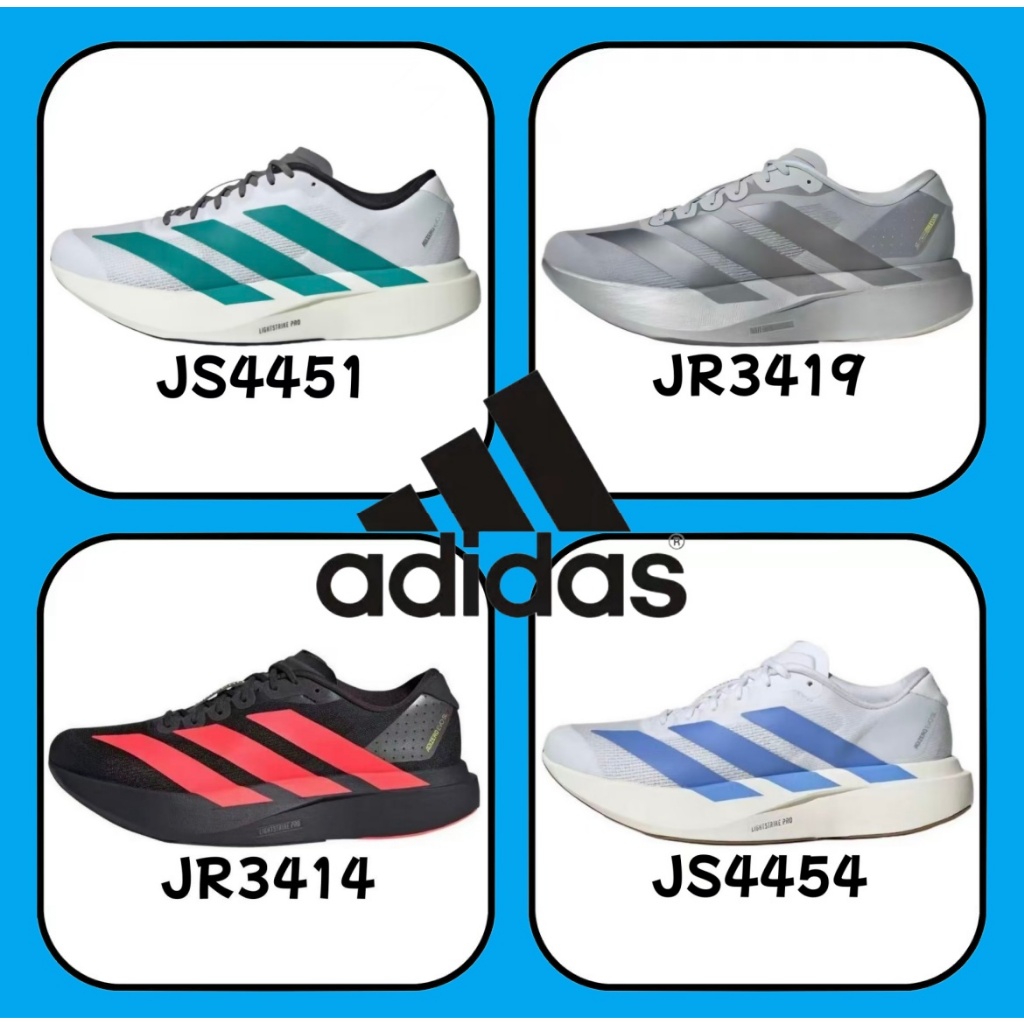 （รับประกันสินค้าแท้ 100 %）adidas Adizero Evo SL JR3414 JR3419 JS4454 สีขาว สีน้ำเงิน สีดำ สีแดง
