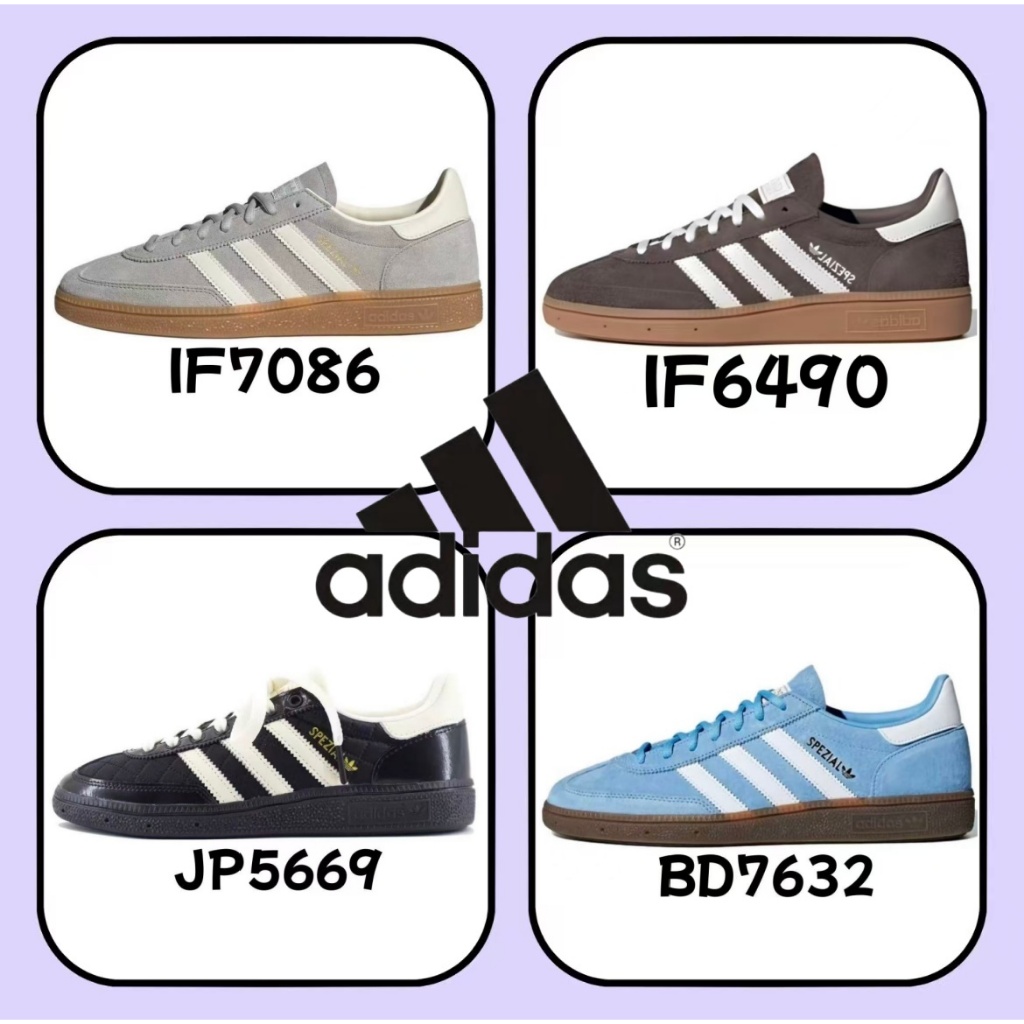 （ของแท้ 100 %）adidas originals spezial BD7632 IF6490 IF7086 JP5669 สีน้ำเงิน สีน้ำตาล สีดำ สีเทา