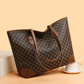กระเป๋าถือคลาสสิกสำหรับผู้หญิง นำกระเป๋าใส่เหรียญมาด้วย Waterproof Tote Bag