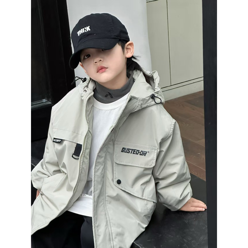 เสื้อแจ็คเก็ตเด็กผู้ชาย รุ่น HX8037 พร้อมส่งจากไทย